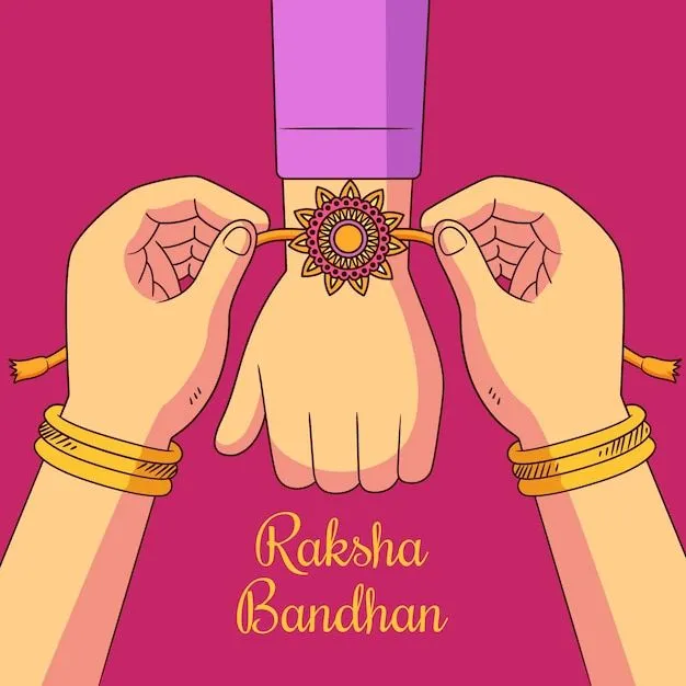 Personalized Custom Name Engraved Rakhi For Brother