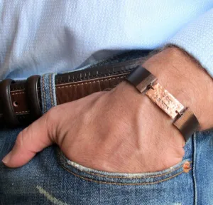 Personalized Jewish Prayer Bracelet for Men
