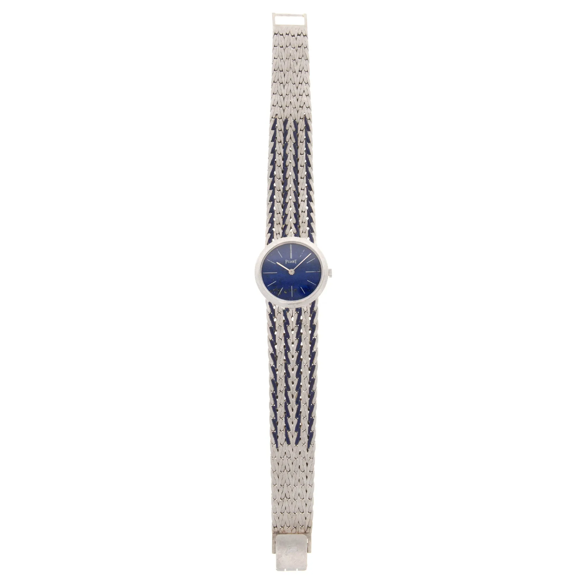 Piaget White Gold Lapis Enamel Watch Ref. 924