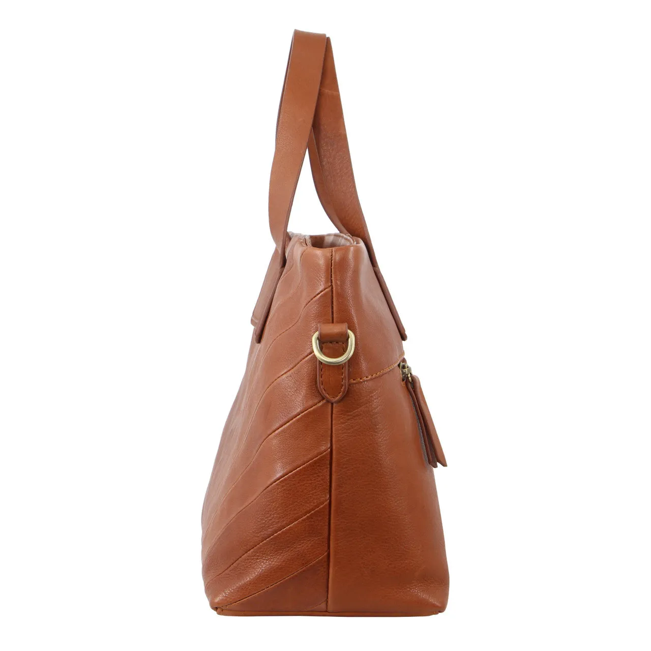 Pierre Cardin Herringbone Leather Tote PC3473