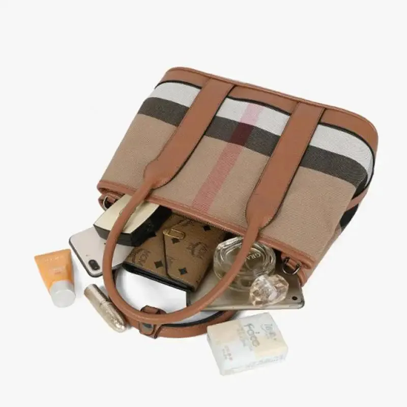 Plaid Designer Shoulder Bag