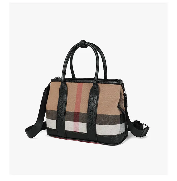 Plaid Designer Shoulder Bag