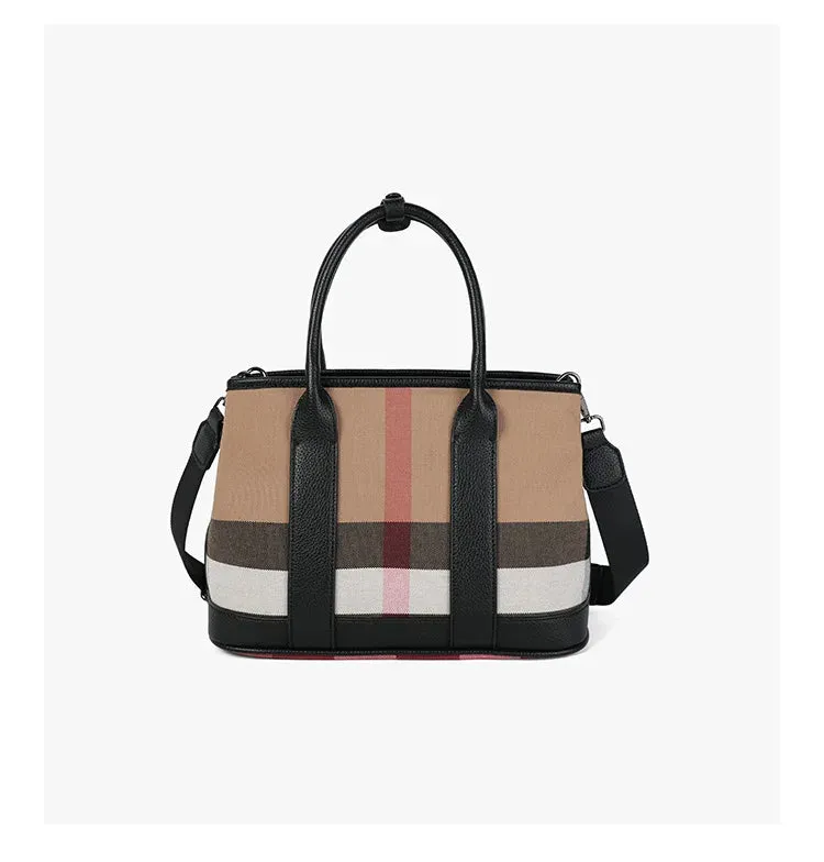 Plaid Designer Shoulder Bag