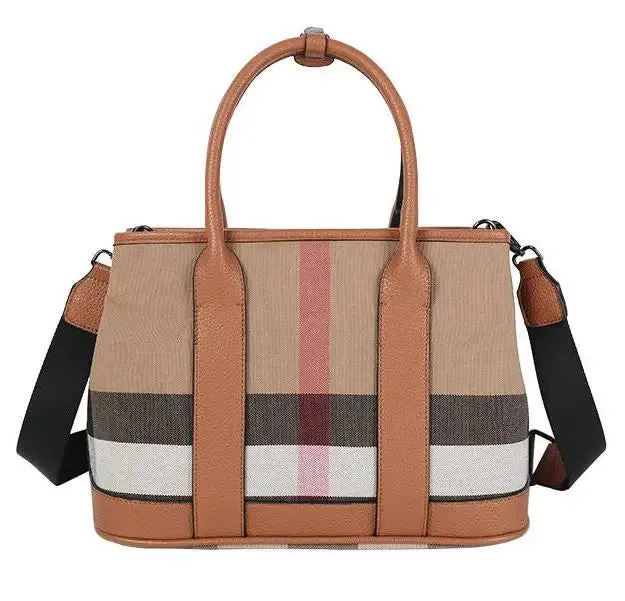 Plaid Designer Shoulder Bag