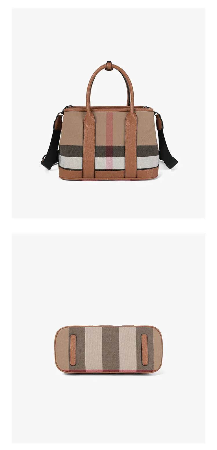 Plaid Designer Shoulder Bag