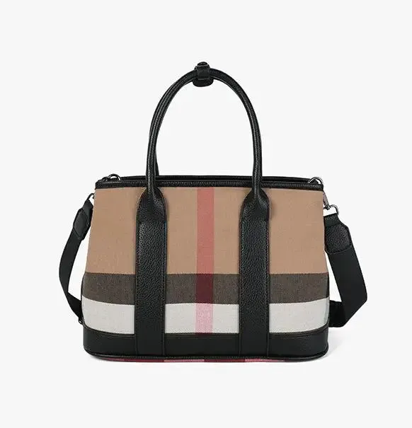 Plaid Designer Shoulder Bag