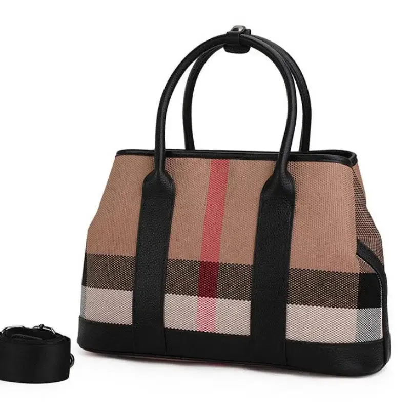 Plaid Designer Shoulder Bag