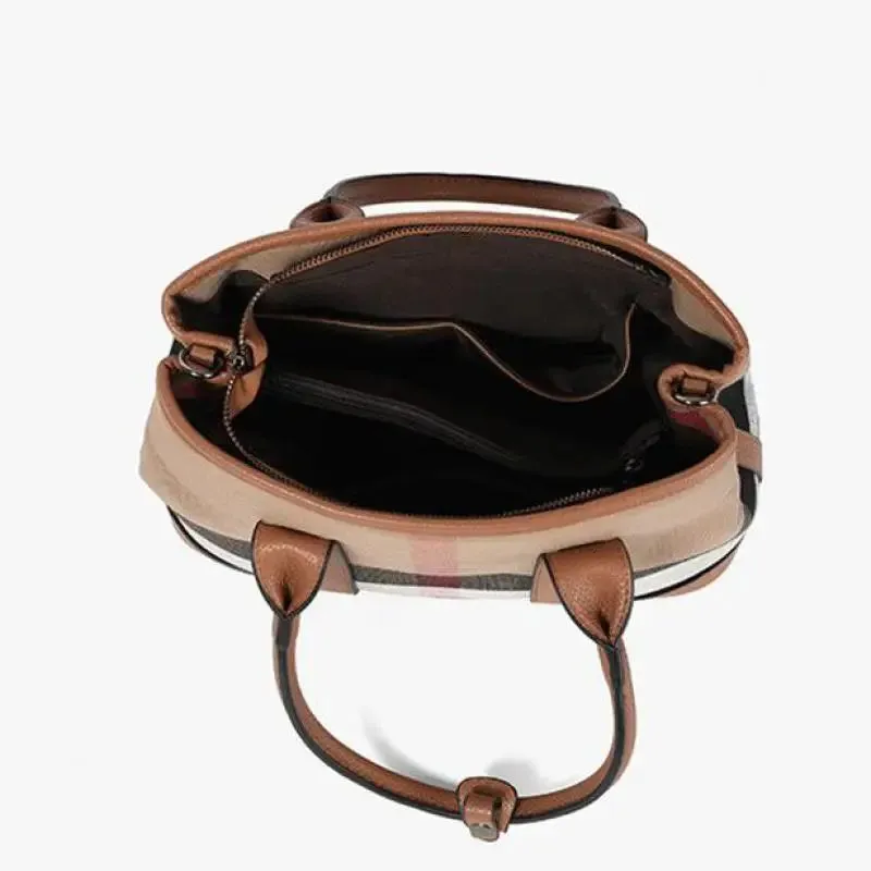 Plaid Designer Shoulder Bag