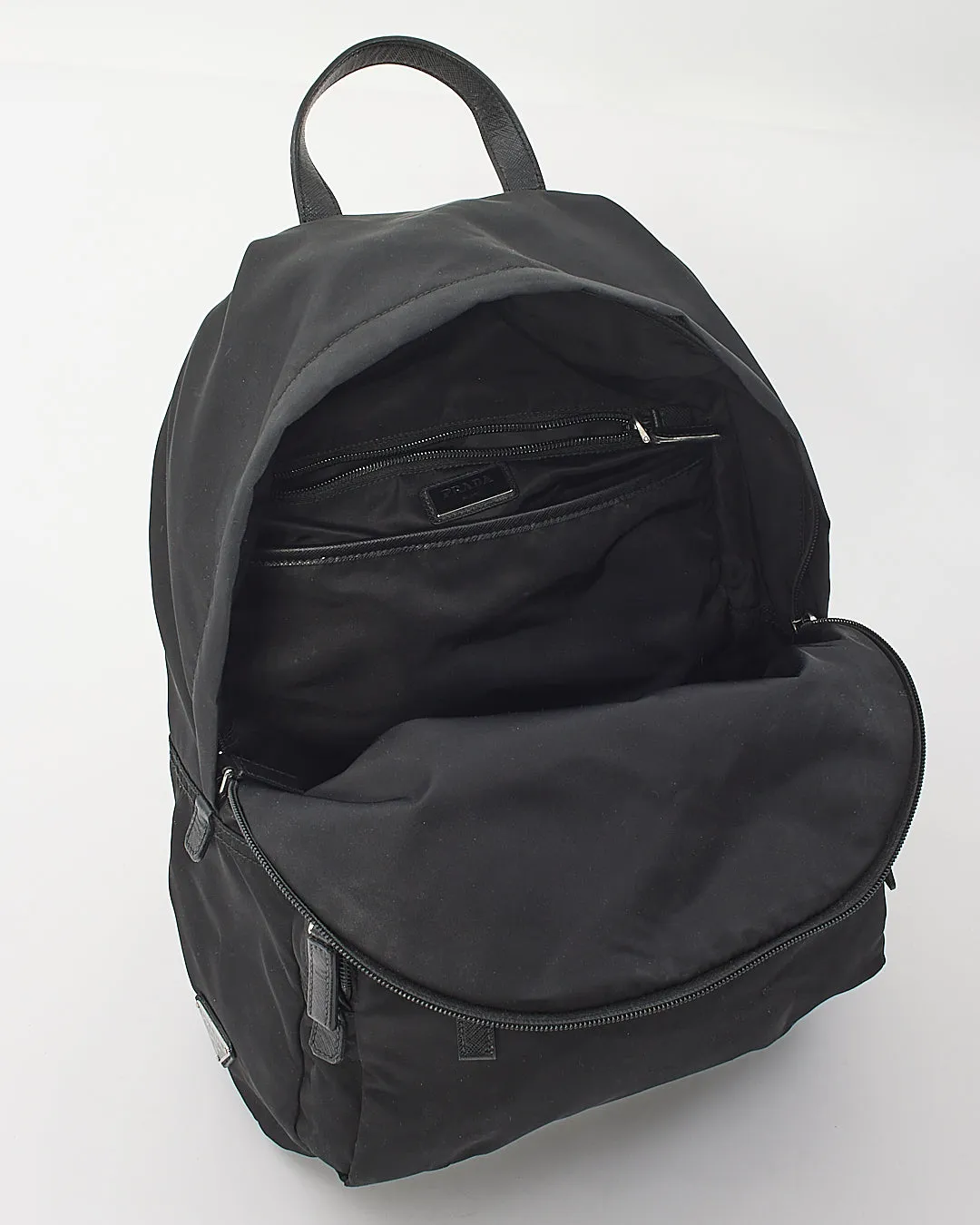 Prada Black Nylon Tessuto Backpack