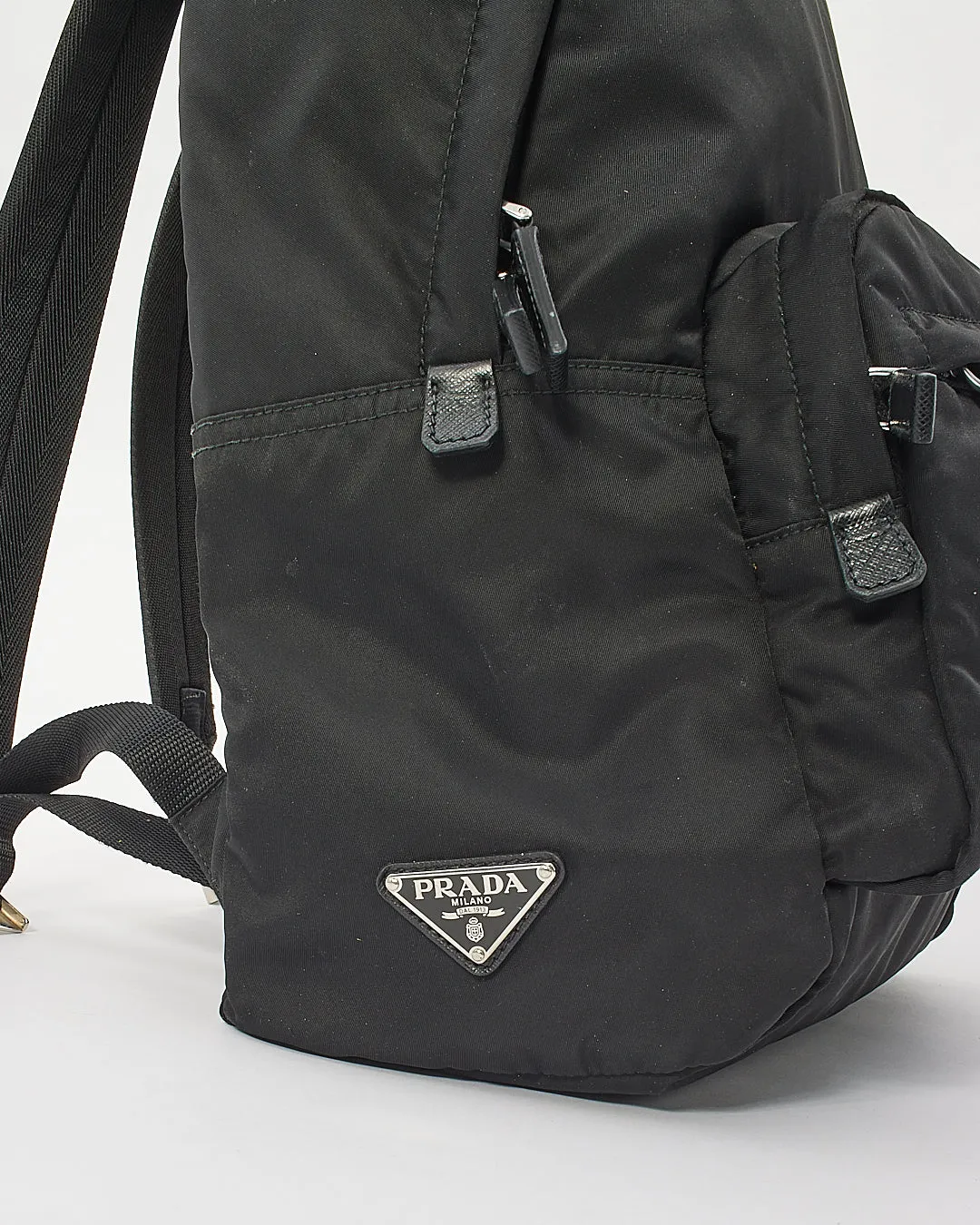 Prada Black Nylon Tessuto Backpack