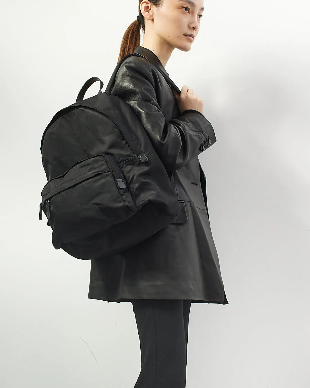 Prada Black Nylon Tessuto Backpack