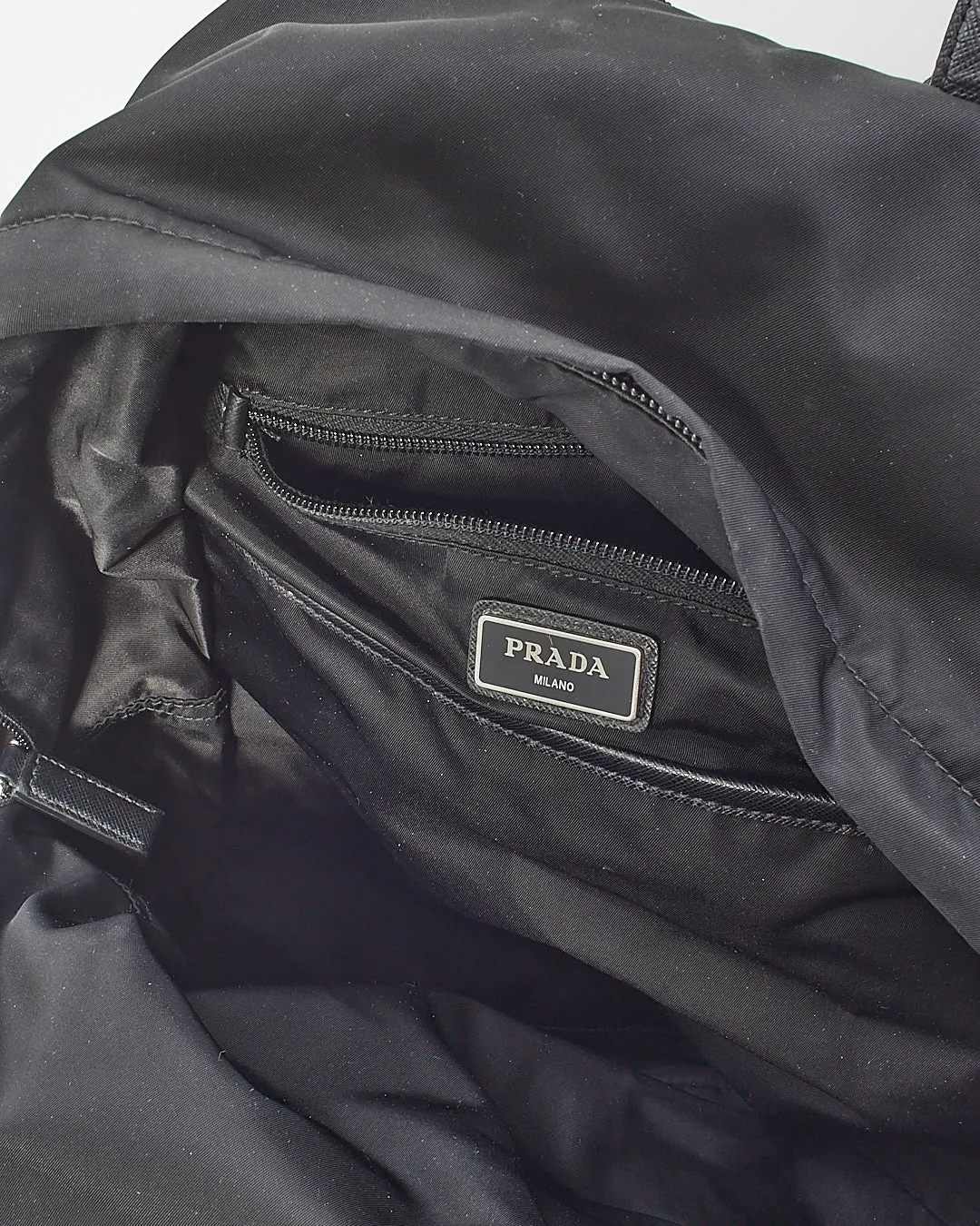 Prada Black Nylon Tessuto Backpack
