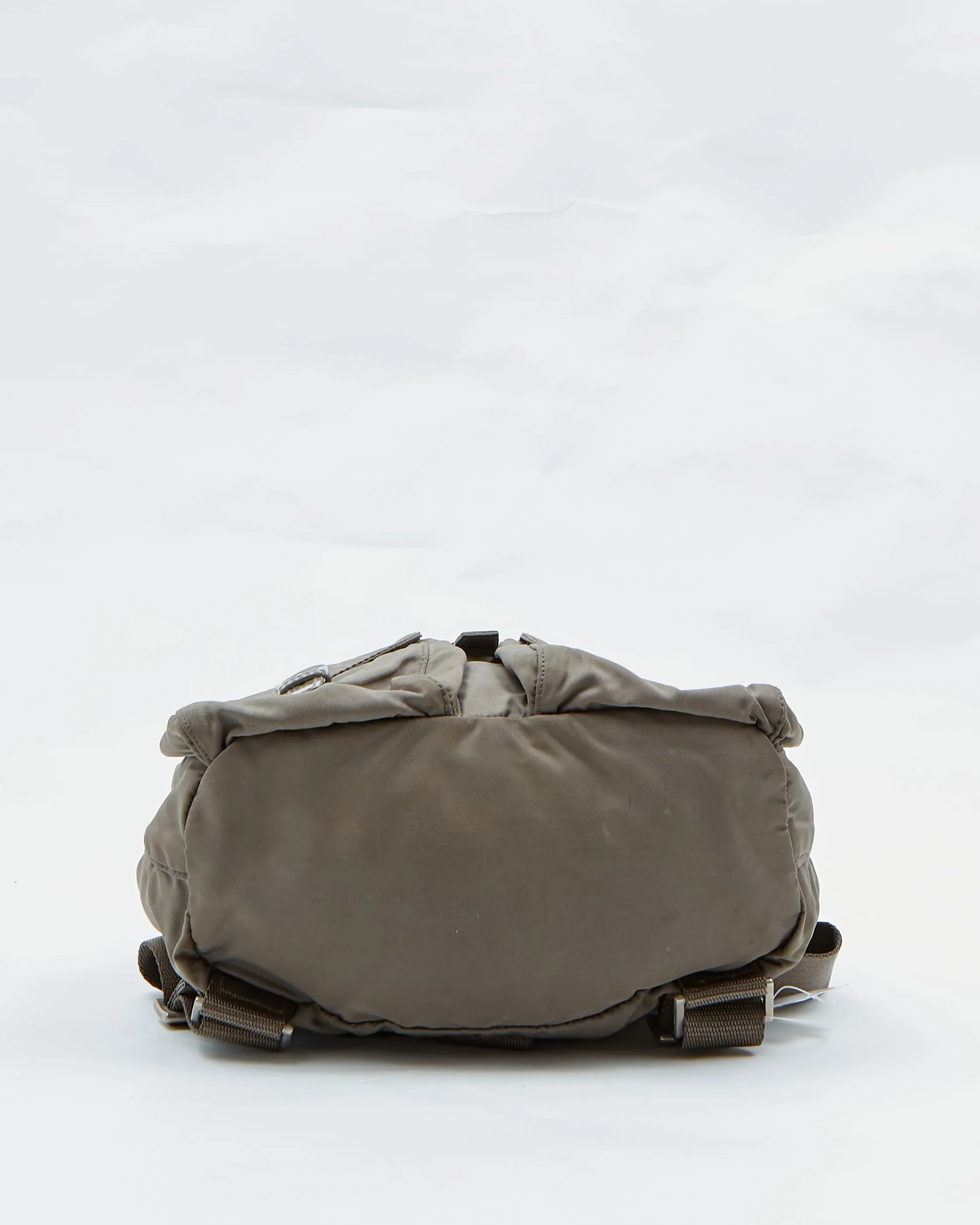 Prada Khaki Nylon Tessuto Small Backpack Bag