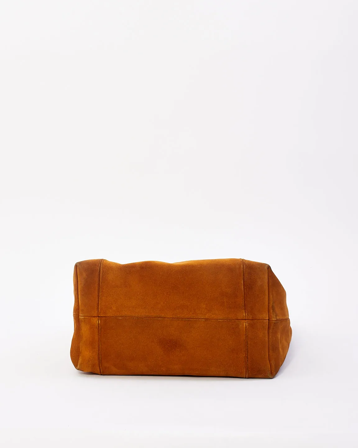 Prada Tan Suede Hobo Shoulder Bag