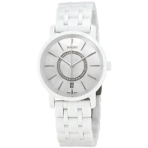 Rado Diamaster Mother Of Pearl Dial White Ceramic Ladies Watch R14065907