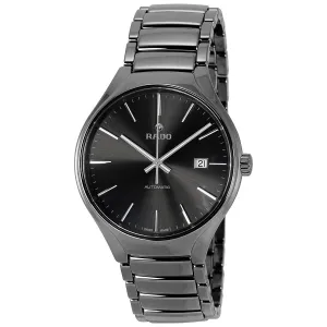Rado True Automatic Gray Dial Plasma High-Tech Ceramic Men's Watch R27057102
