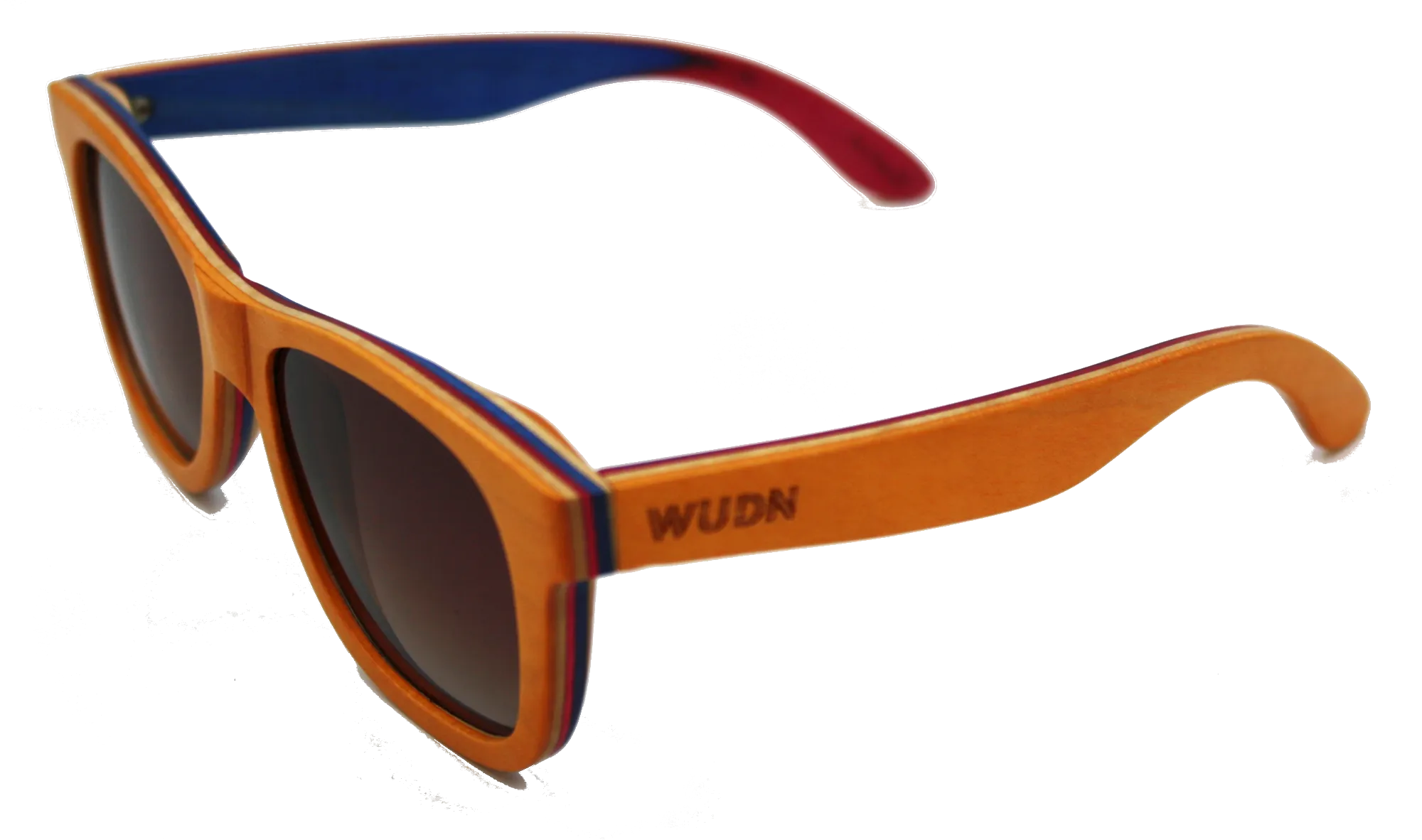 Recycled Skatedecks Halfpipe Orange Sunglasses by WUDN