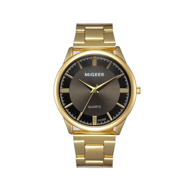 Relogio Masculino 2019 Gold Sports Watches For Men Military Army Analog Men Watch Stainless Steel Dress Male Clock Saati LD