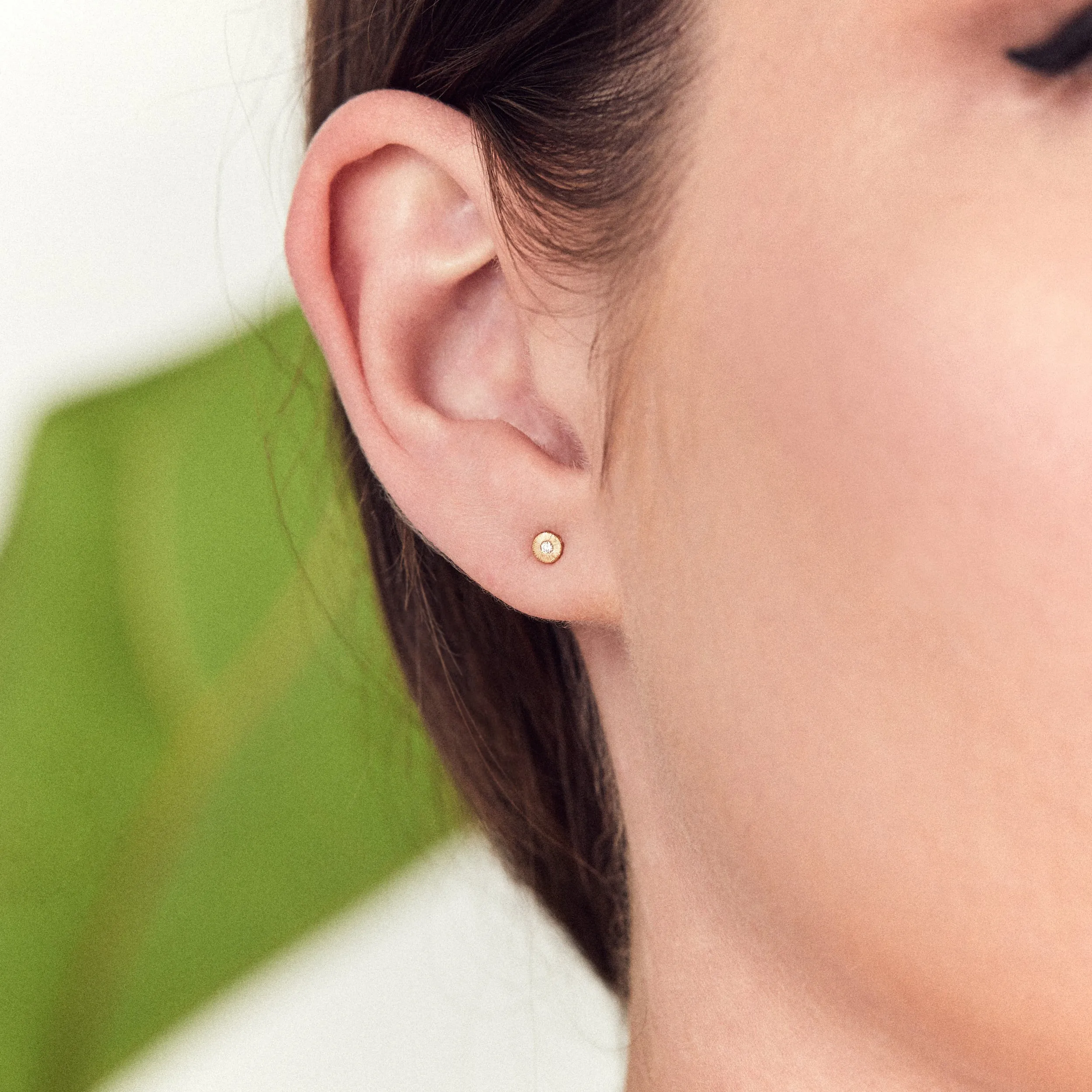 Rise Diamond 14K Stud Earrings