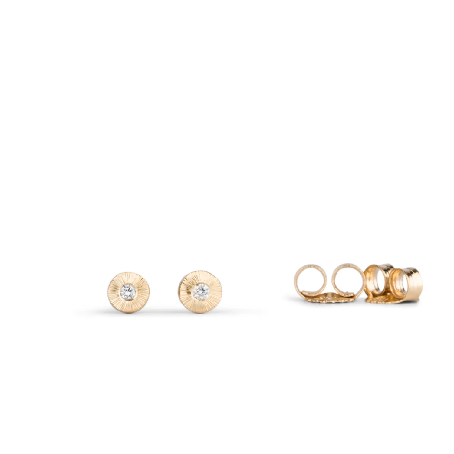 Rise Diamond 14K Stud Earrings