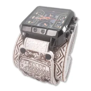 ROAD TRIPPIN VI-MENS HAND MADE-FULL GRAIN LEATHER-WATCH