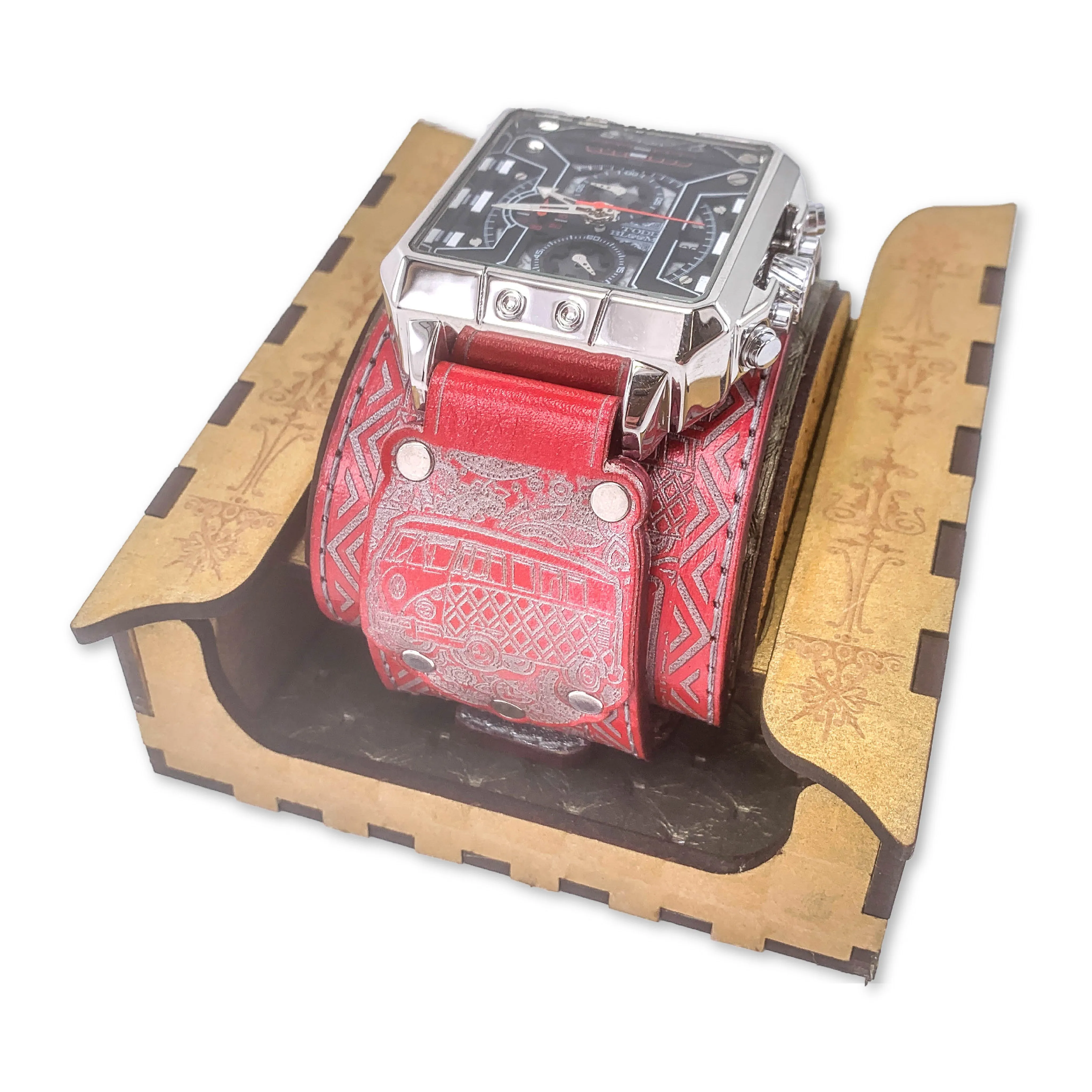 ROAD TRIPPIN XXXV-MENS HAND MADE-FULL GRAIN LEATHER-WATCH