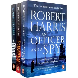 Robert Harris 3 Books Collection Set (The Ghost, Pompeii & An Officer and a Spy)