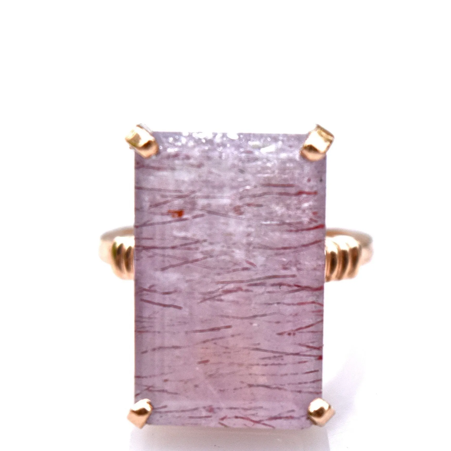 Rose Gold & Strawberry Quartz Ring