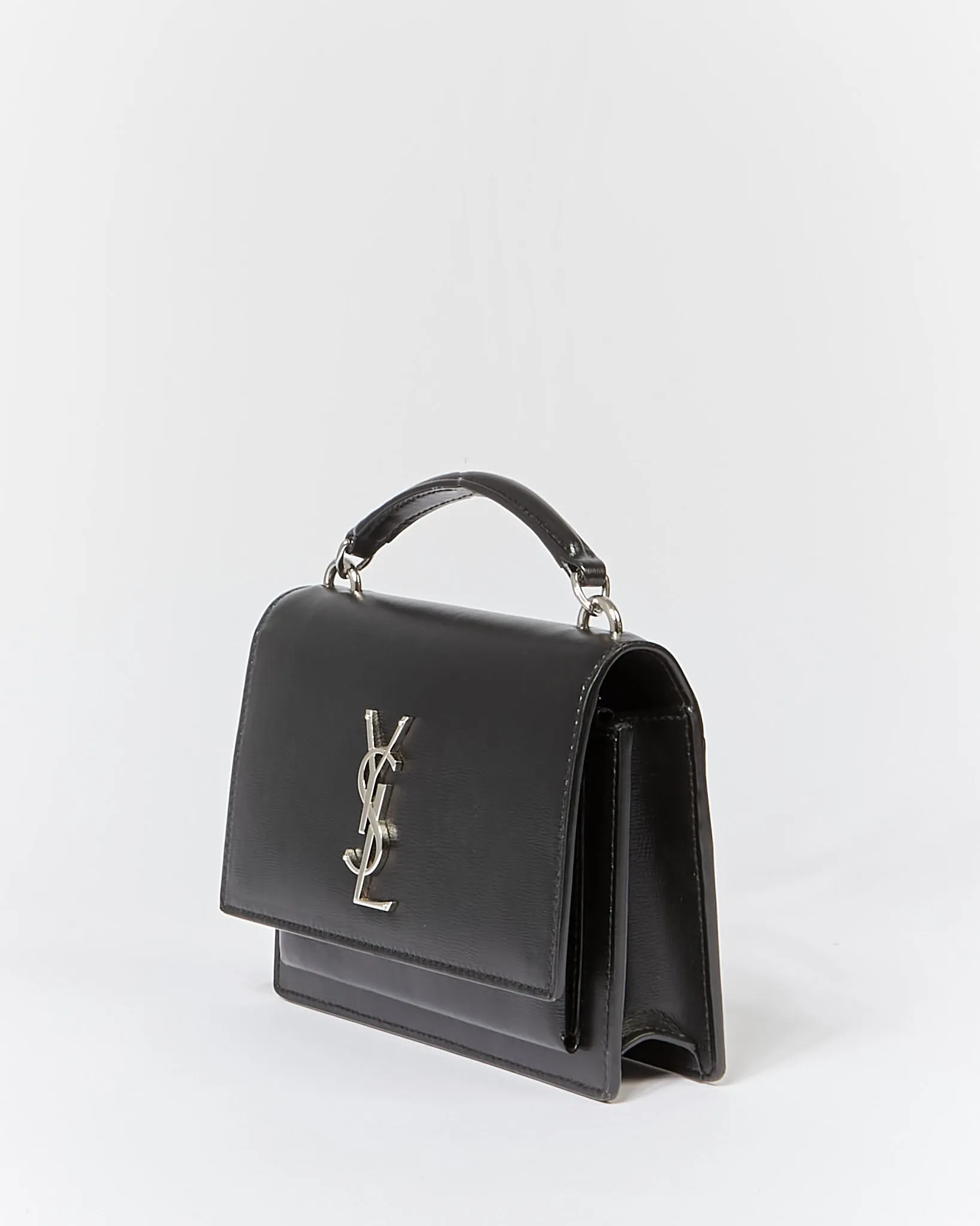 Saint Laurent Black Sunset Wallet On Chain