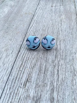 Sally Fabric Stud earrings Nightmare Before Christmas Gift