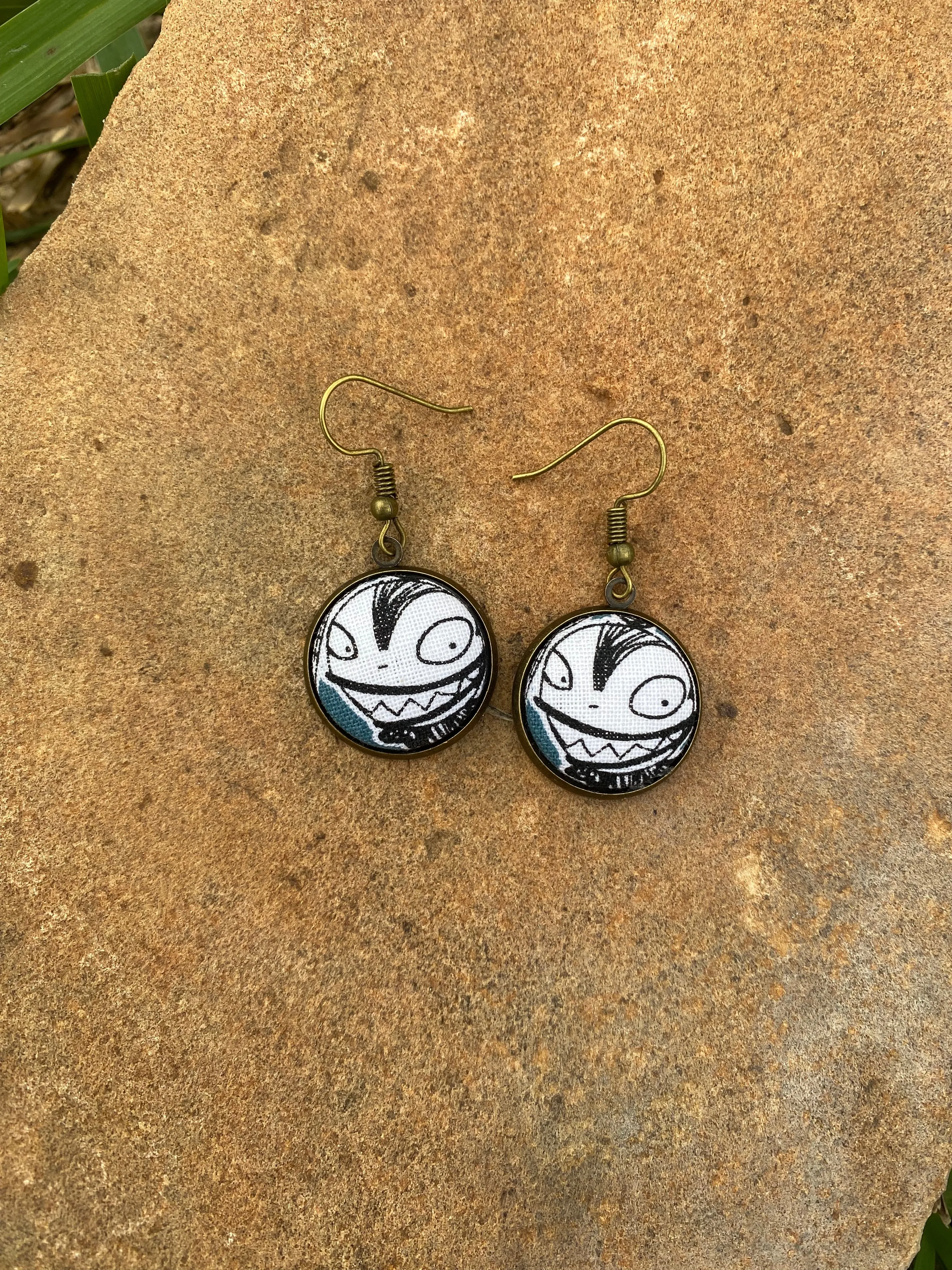 Scary Teddy Dangle Earrings Gift