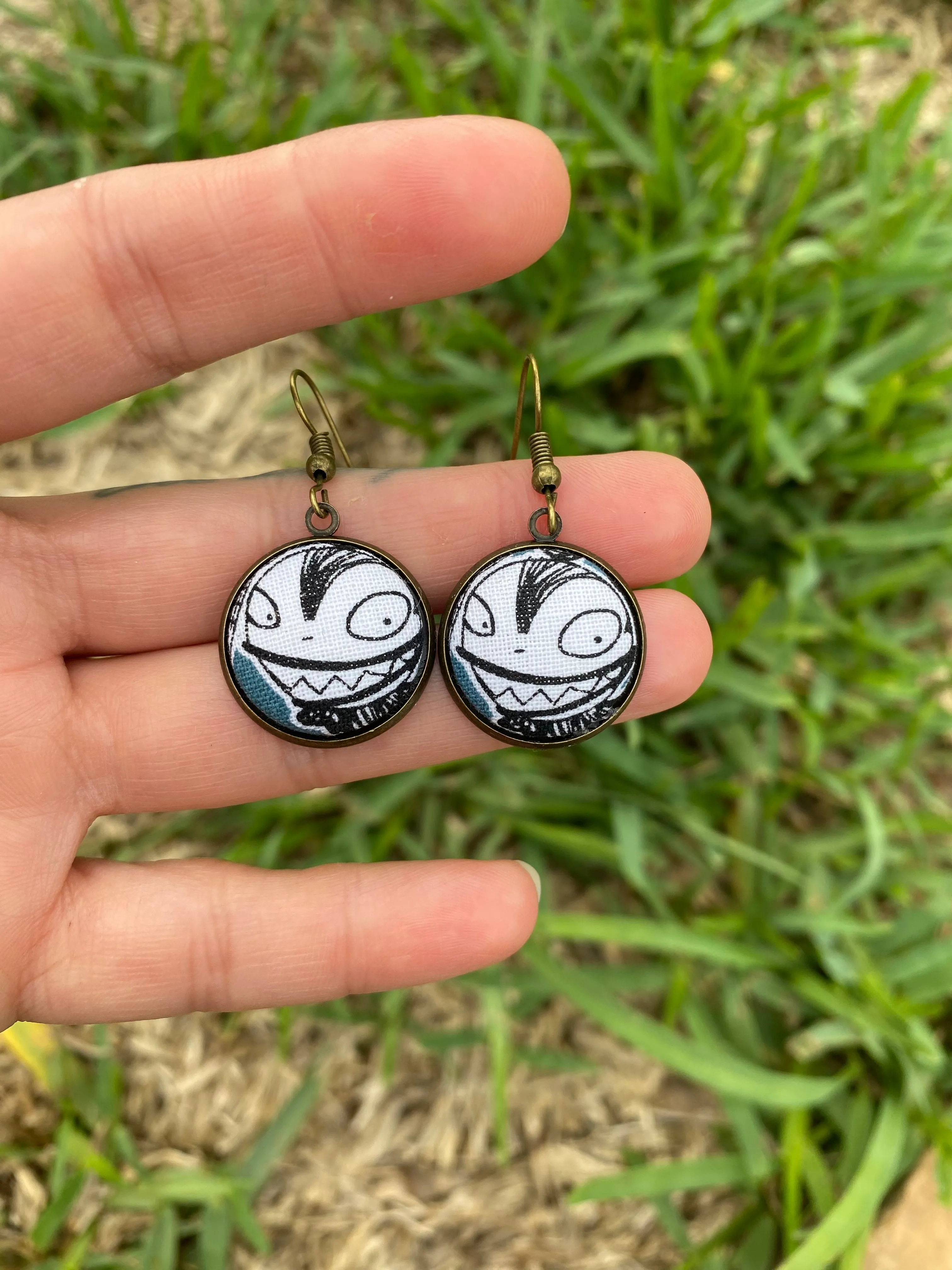 Scary Teddy Dangle Earrings Gift