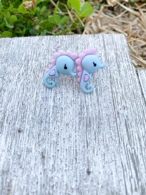 Sea horse earrings