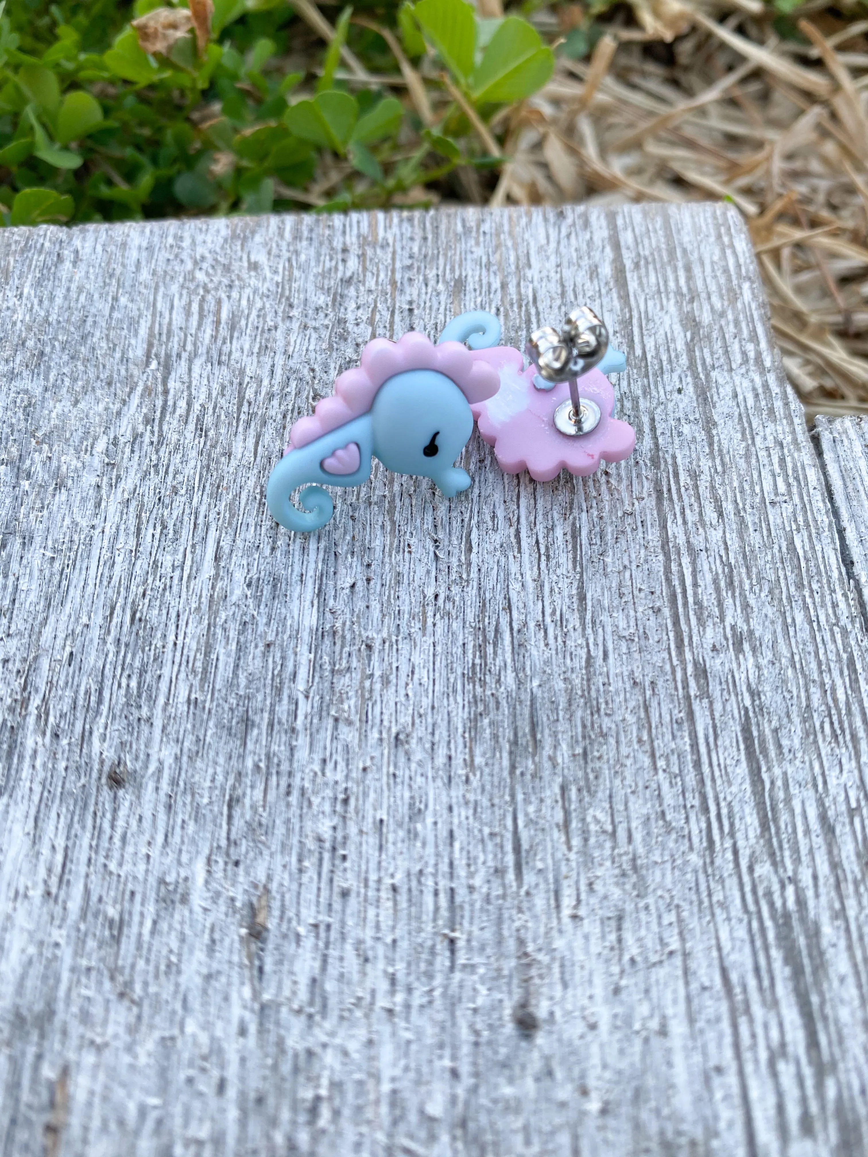 Sea horse earrings