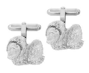 Shih-Tzu Cufflinks in Sterling Silver