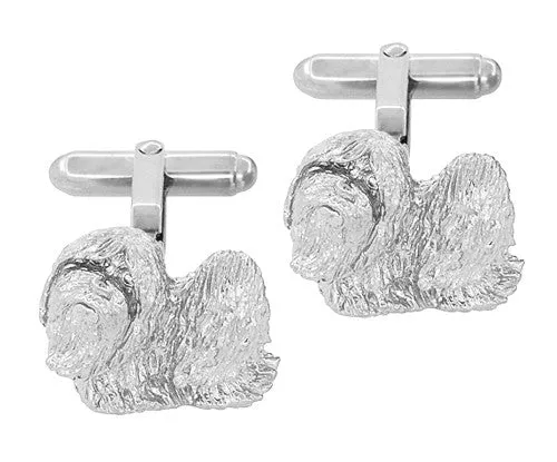 Shih-Tzu Cufflinks in Sterling Silver