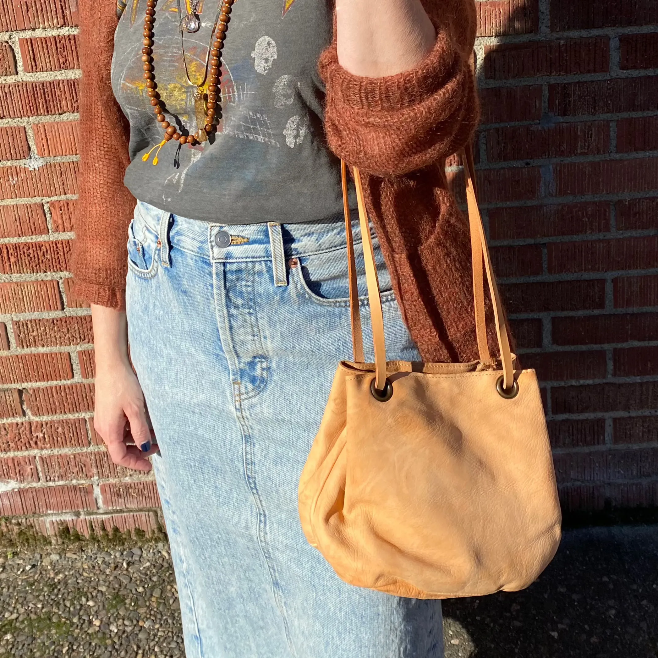 Shoto "Lucy" Draw String Bag (natural)