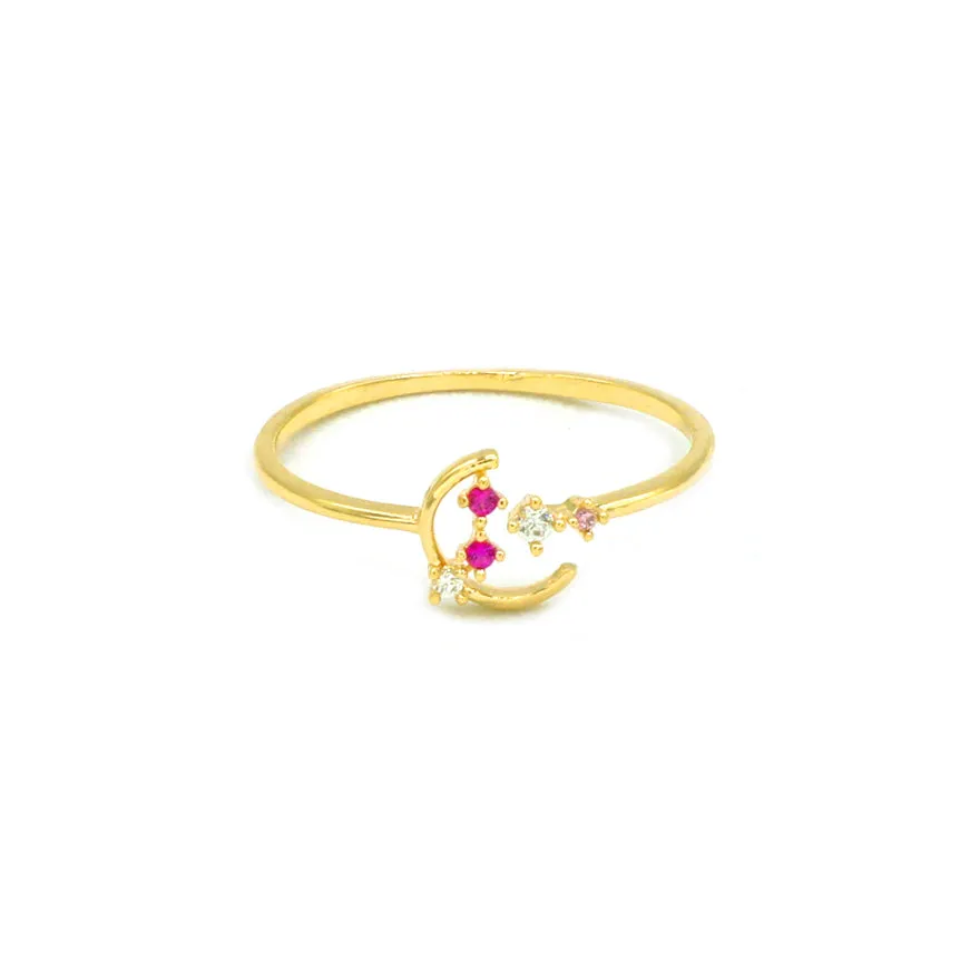 Shy Moon Ring