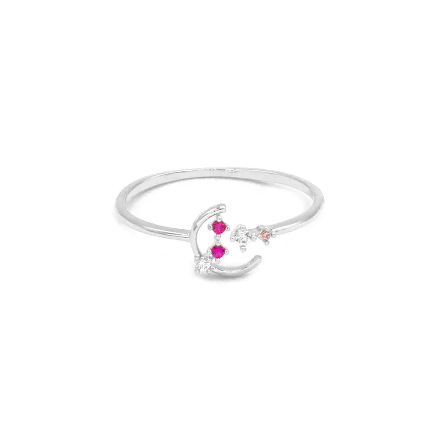 Shy Moon Ring