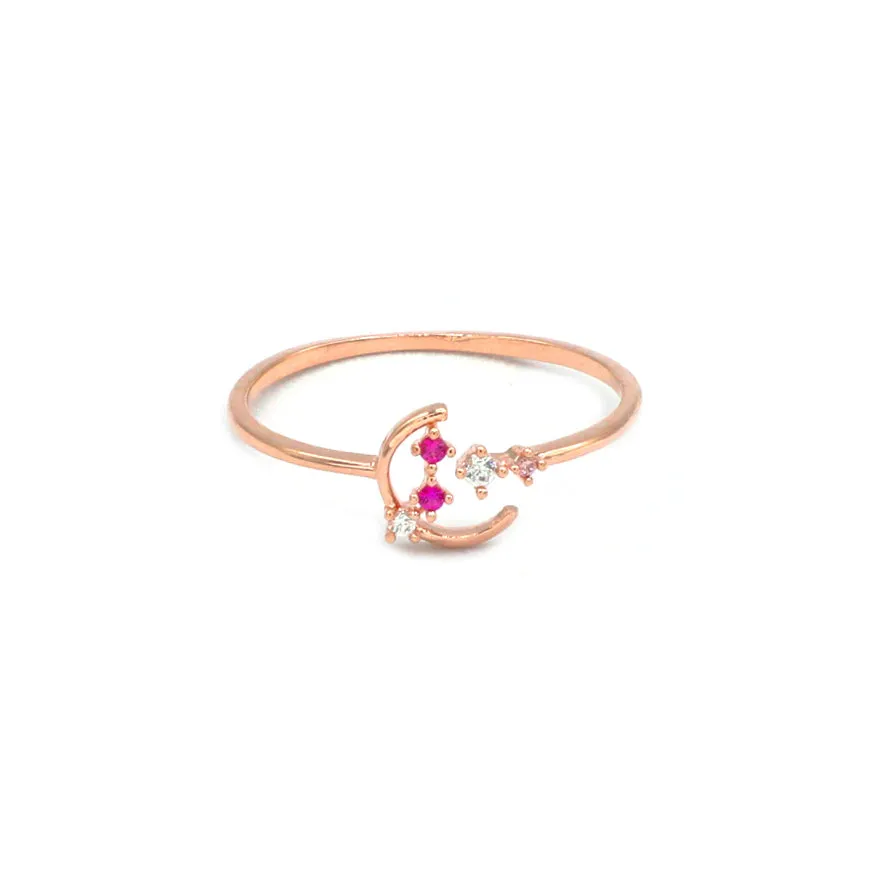 Shy Moon Ring