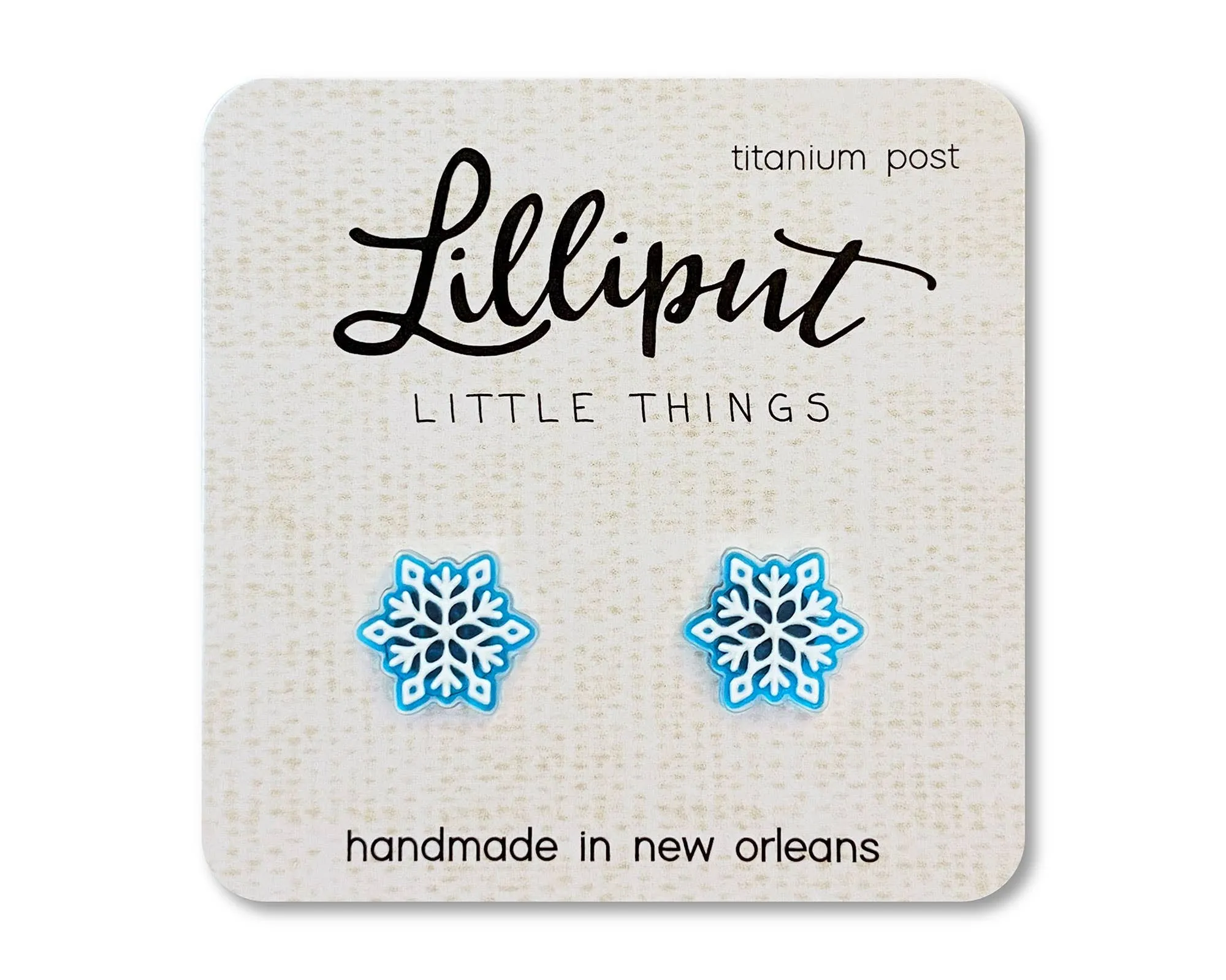 Snowflake Earrings // Stocking Stuffer