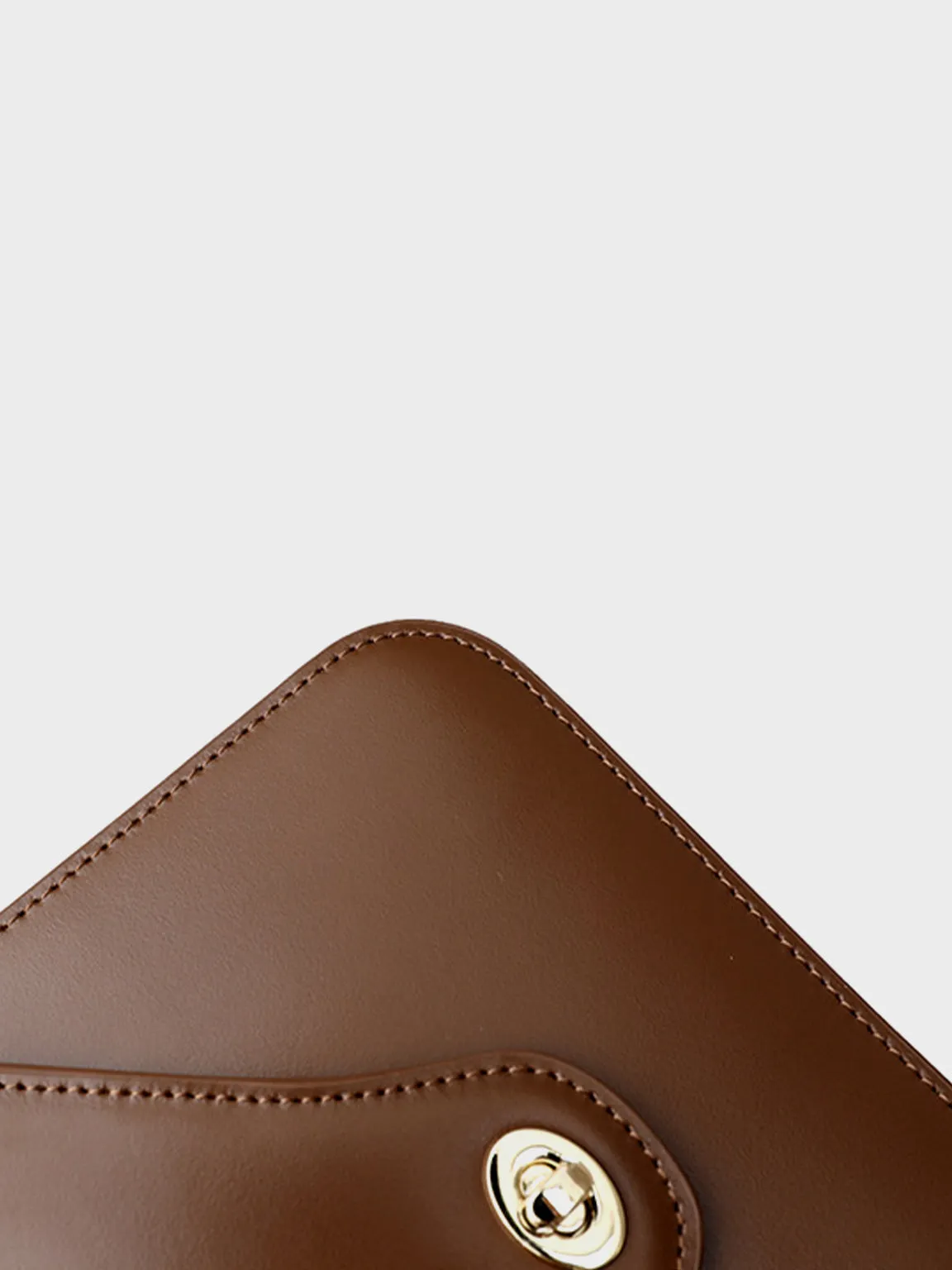 Square Envelope Shoulder Bag Flap Top Leather Satchel Bag