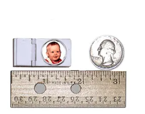 Sterling Silver Photo Engraved Money Clip Jewelry