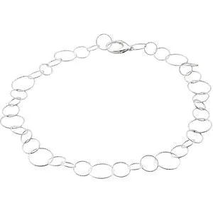 Sterling Silver Twisted Link 18" Chain
