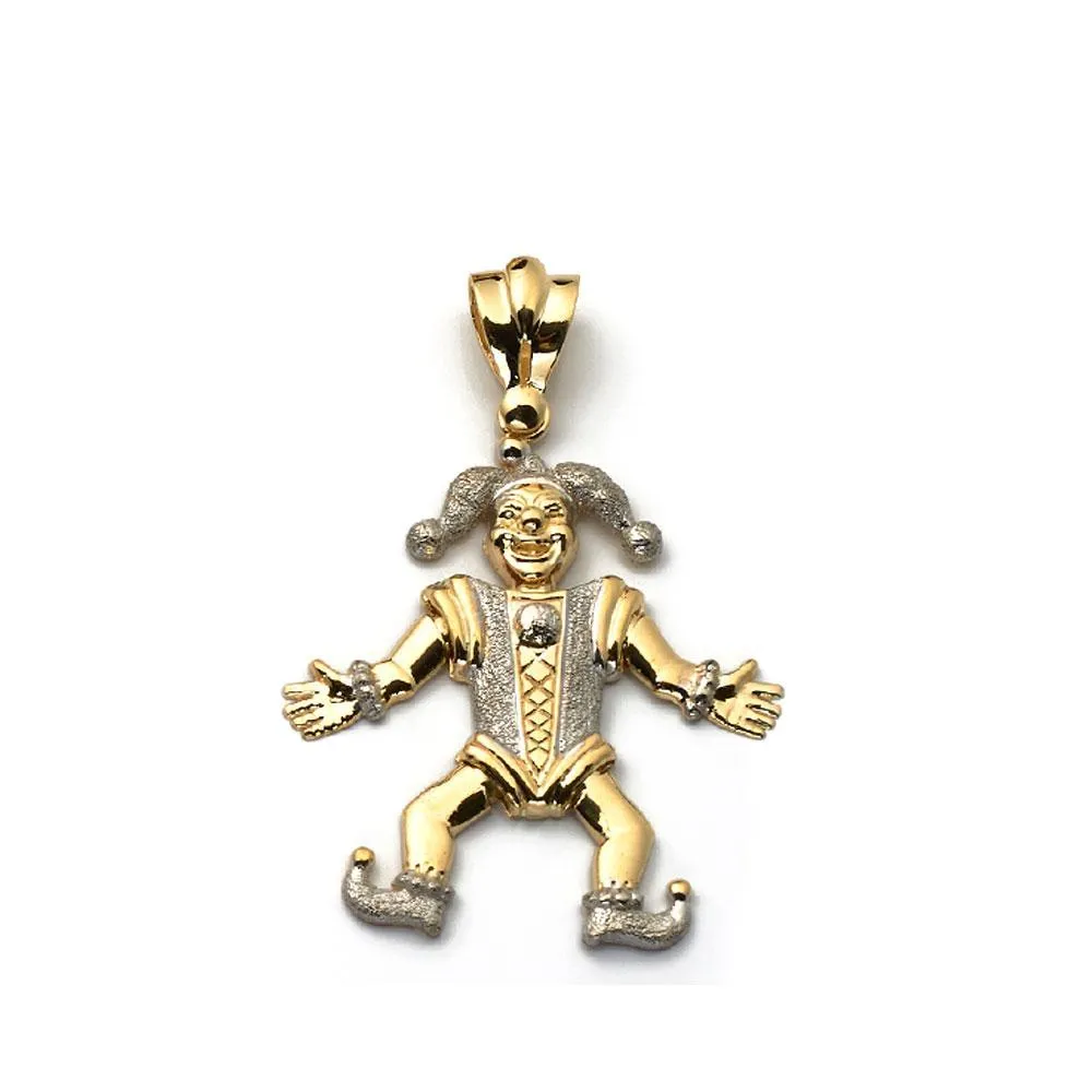 Striking 10K Yellow Gold 11.50 Grams Joker Pendant
