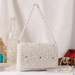Swisni pearl flap bag