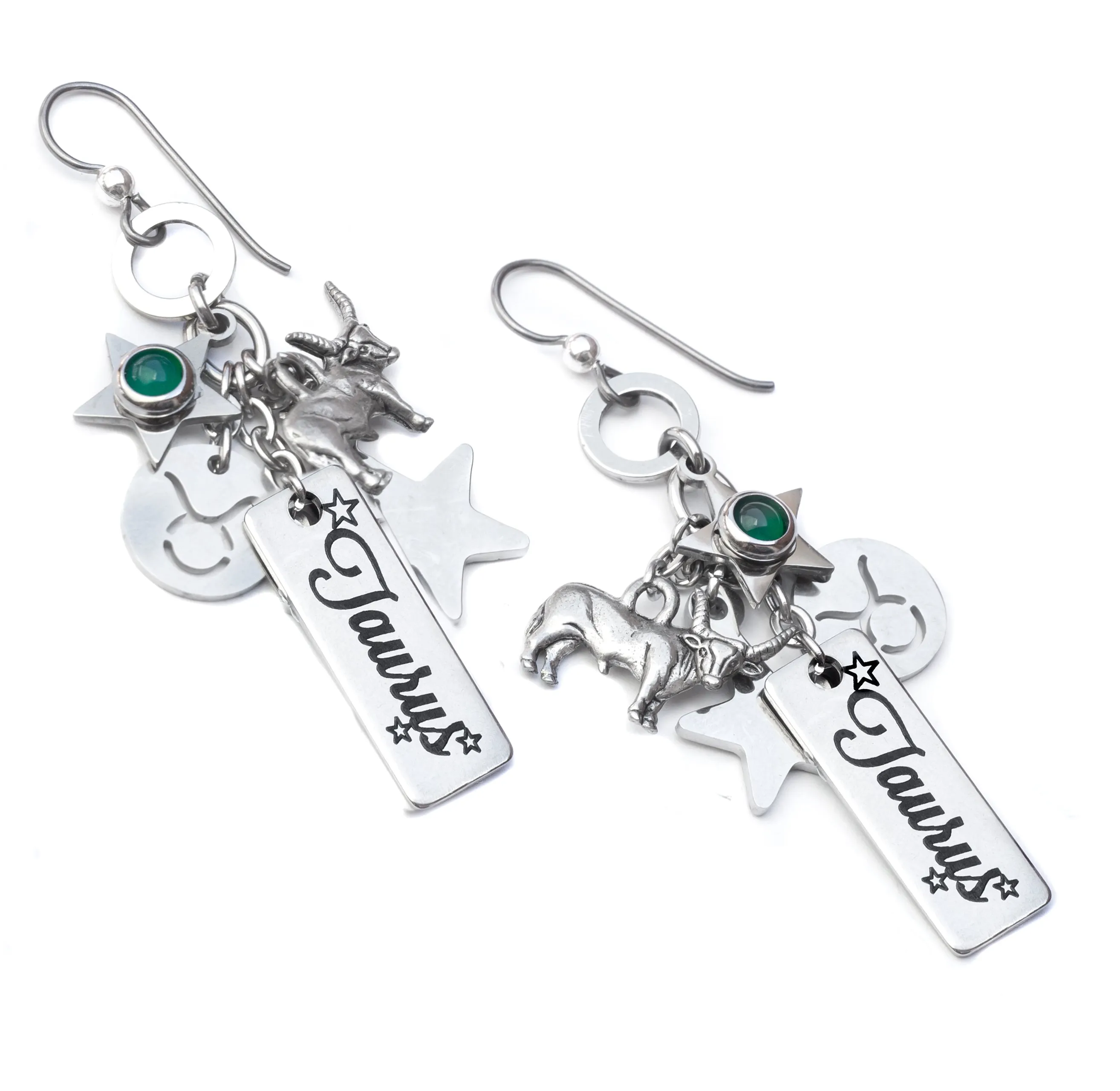Taurus Horoscope Gemstone Earrings