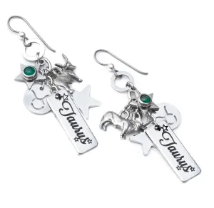 Taurus Horoscope Gemstone Earrings