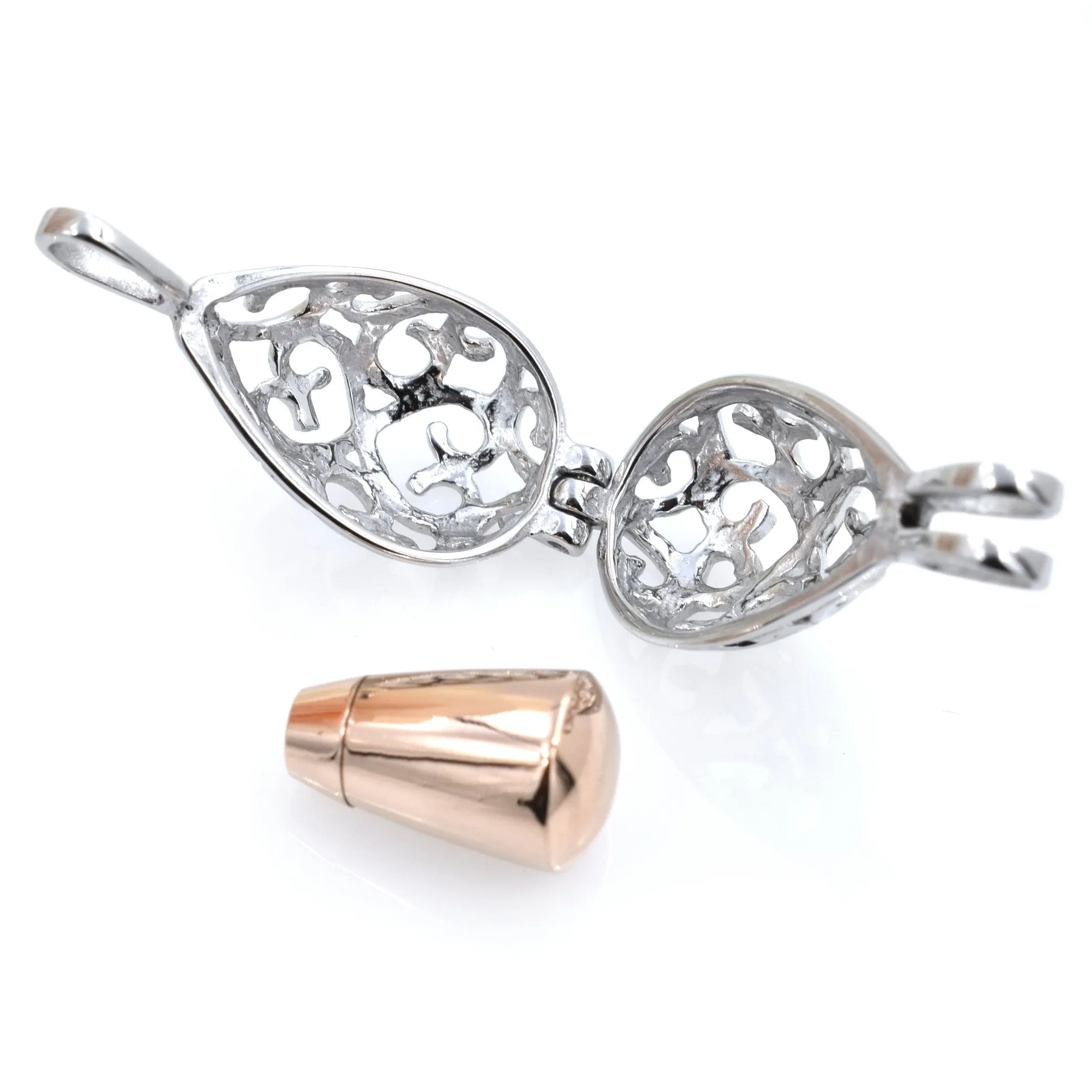 Teardrop Cage Cremation Jewelry