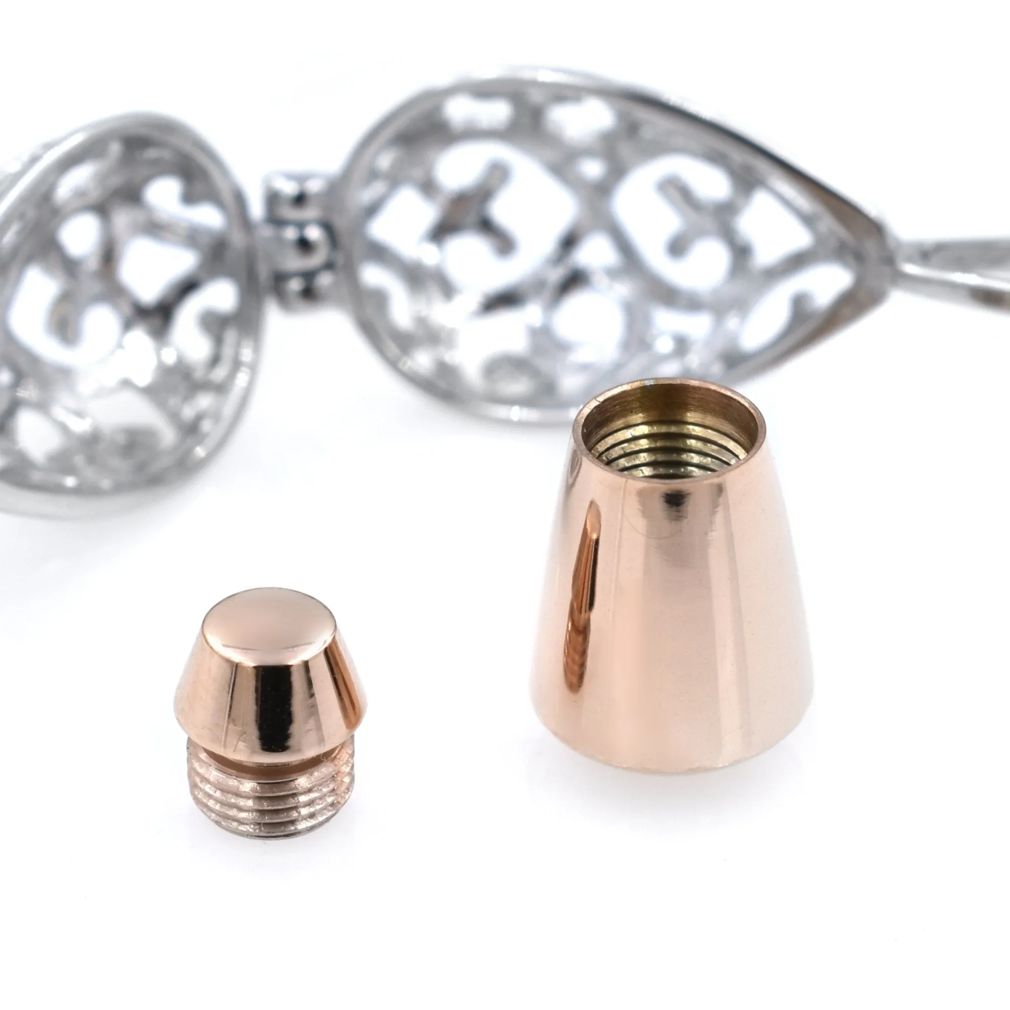 Teardrop Cage Cremation Jewelry